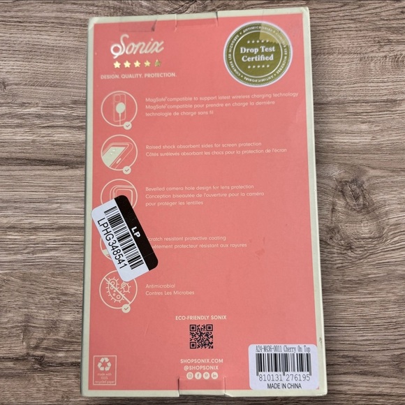 NIB Sonix Cherries iPhone 16 plus Cherry Case - Picture 2 of 2